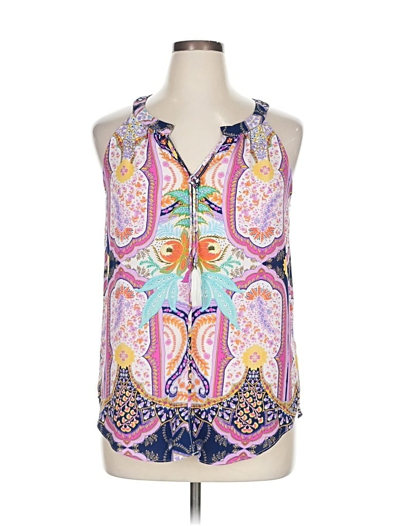 Pre-owned Rose + Olive Sleeveless Blouse In Pink