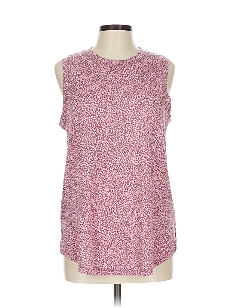 Pre-owned Athleta Sleeveless T-shirt In Pink