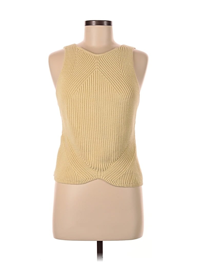 Pre-owned Express Sweater Vest In Yellow