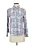 Rails 100% Rayon Plaid Teal Long Sleeve Button-Down Shirt Size S - photo 1