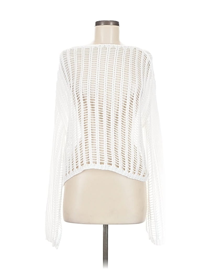 Pre-owned Unbranded Cardigan Sweater In White