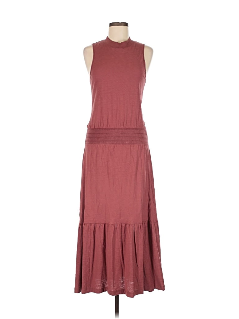 Pre-owned Nation Ltd Casual Dress In Burgundy