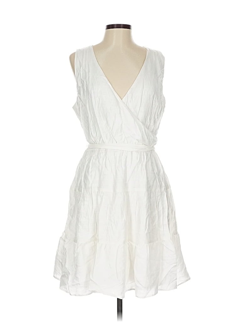 Pre-owned Express Casual Dress In White