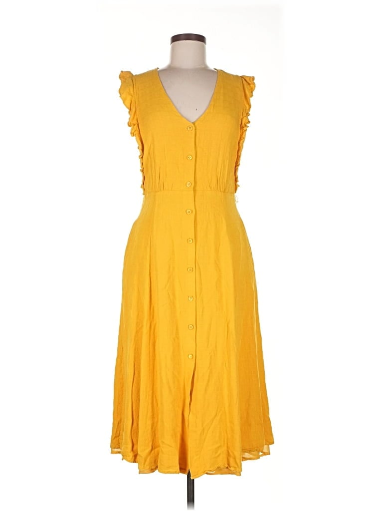 Pre-owned 1.state Casual Dress In Yellow