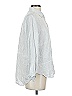 Rails 100% Lyocell Stripes Silver Long Sleeve Button-Down Shirt Size S - photo 4