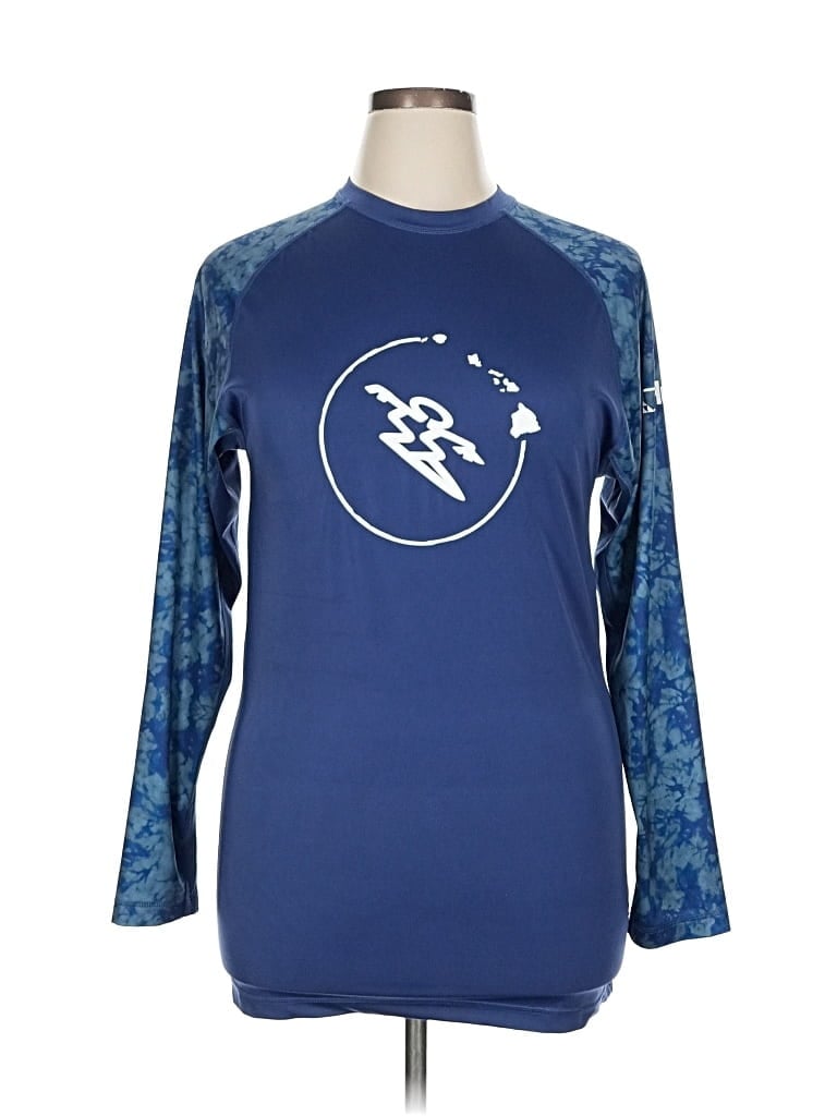 Pre-owned Unbranded Long Sleeve T-shirt In Blue