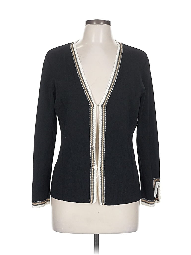 Pre-owned Alfani Cardigan Sweater In Black