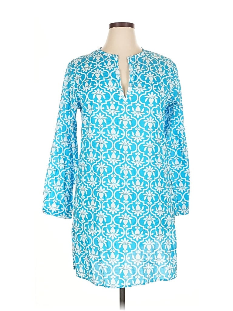 Pre-owned Lands' End Casual Dress In Blue