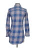 Rivet & Thread Plaid Blue Long Sleeve Button-Down Shirt Size XXS - photo 2