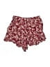 Kivari Floral Burgundy Shorts Size S - photo 2