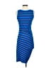 Three Dots Stripes Blue Casual Dress Size S - photo 2