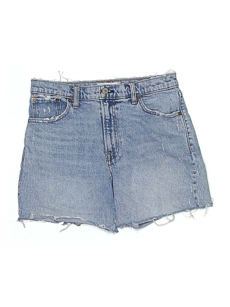 Pre-owned Abercrombie & Fitch Denim Shorts In Blue