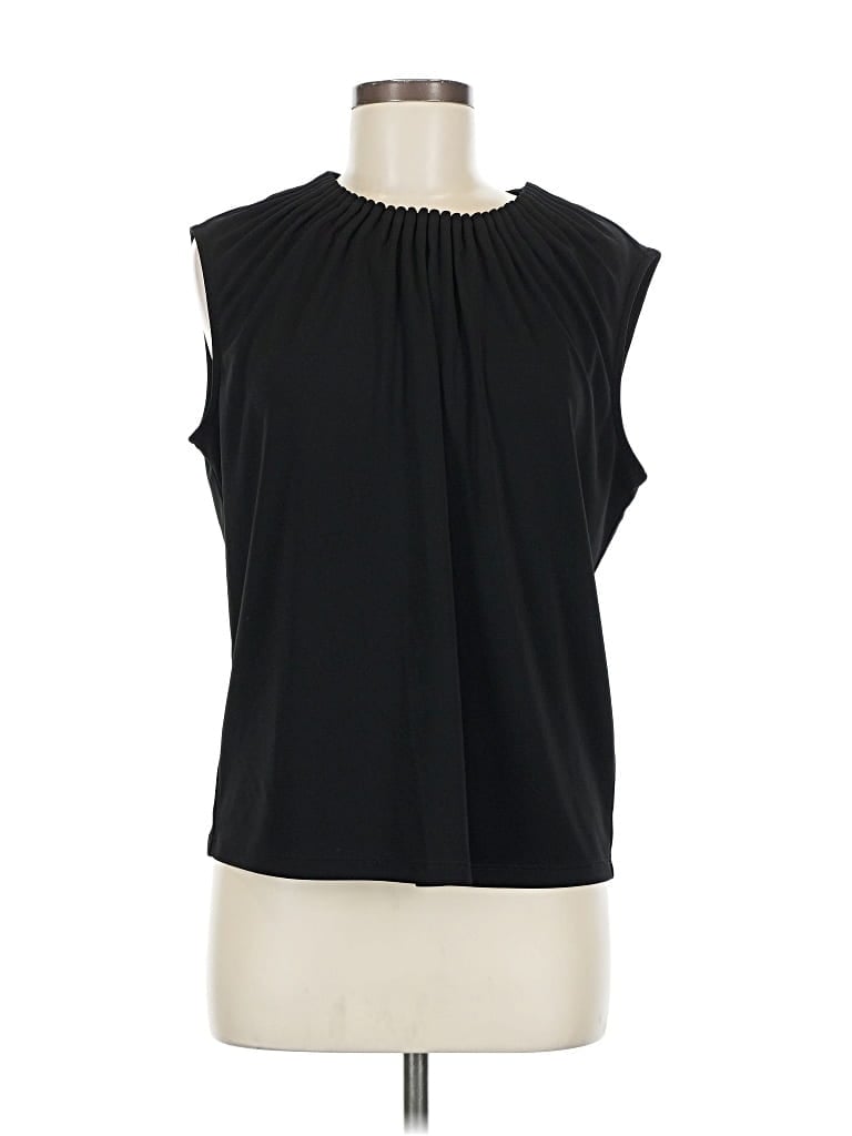 Pre-owned Dkny Sleeveless Blouse In Black