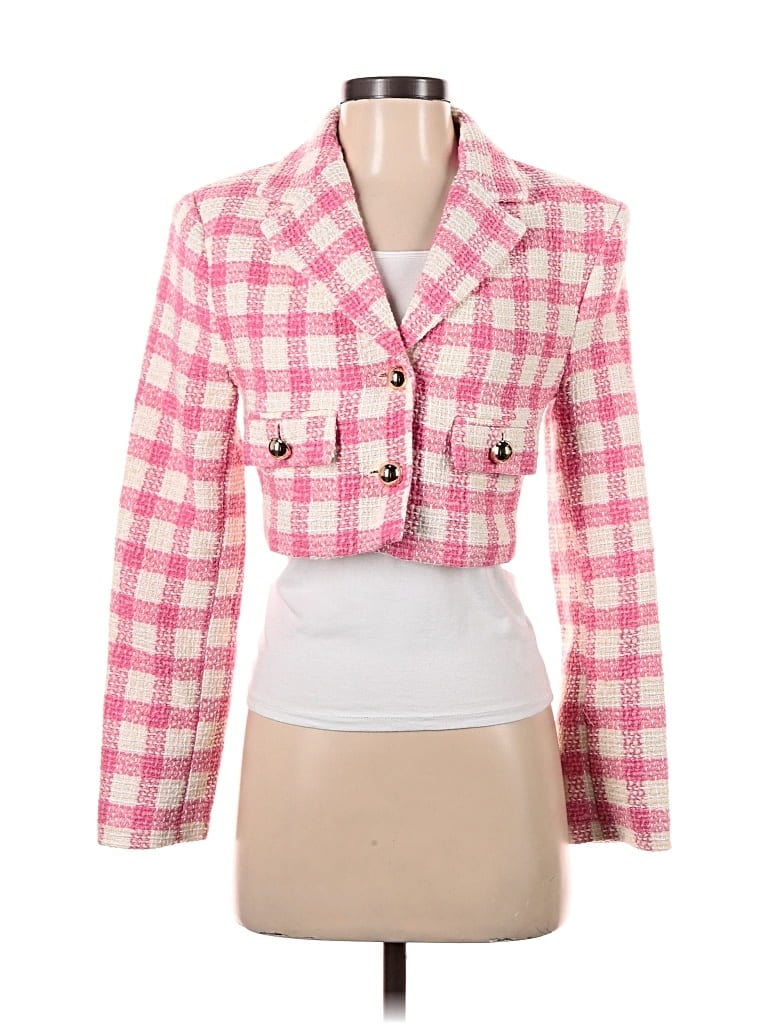 Pre-owned Mng Jacket In Pink