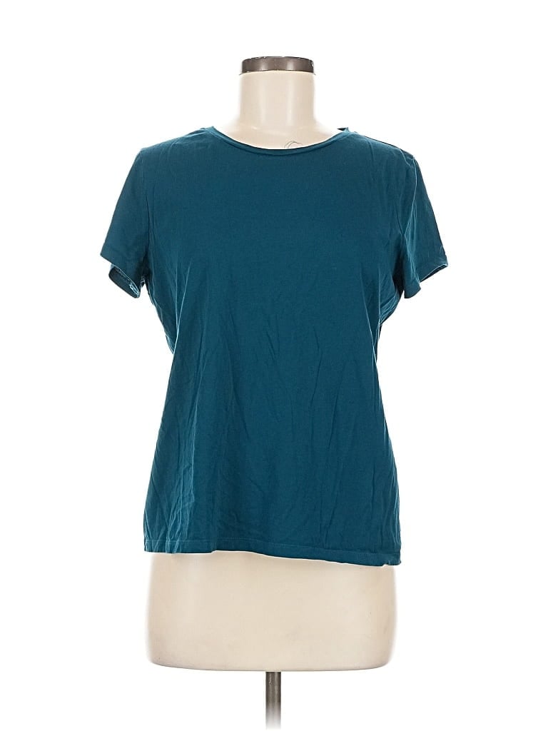 Pre-owned Chico's Short Sleeve T-shirt In Blue