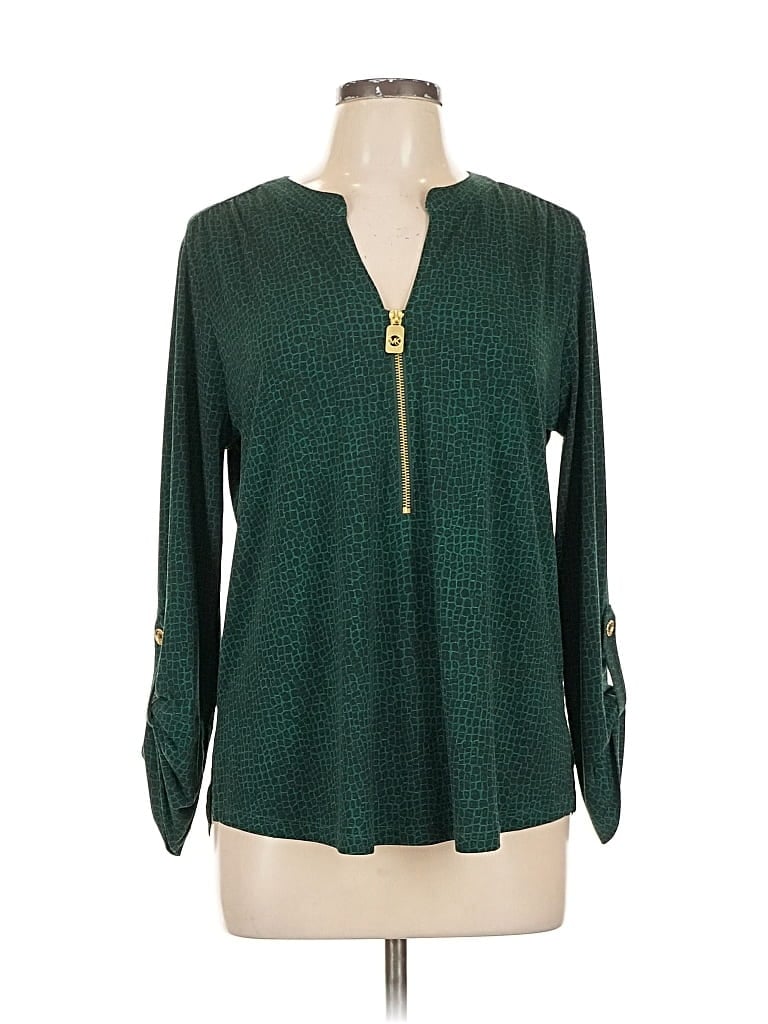 MICHAEL MICHAEL KORS Pre-owned Long Sleeve Blouse In Green