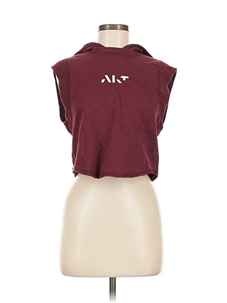 Pre-owned Nux Pullover Hoodie In Burgundy