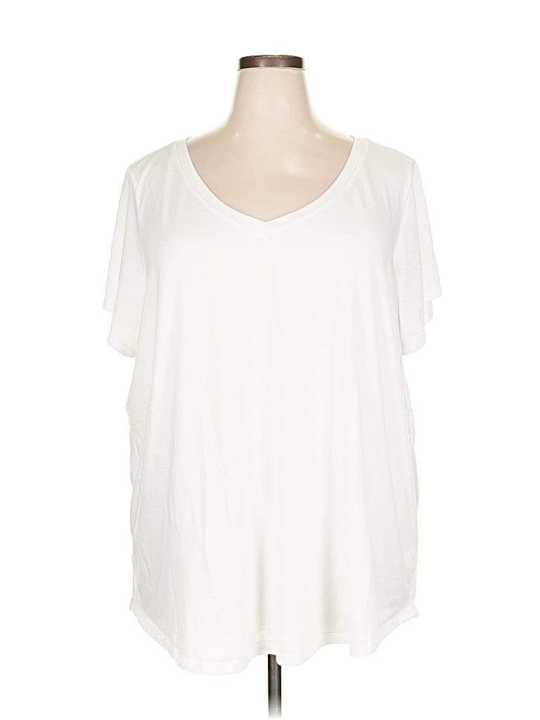 Pre-owned Torrid Short Sleeve T-shirt In White