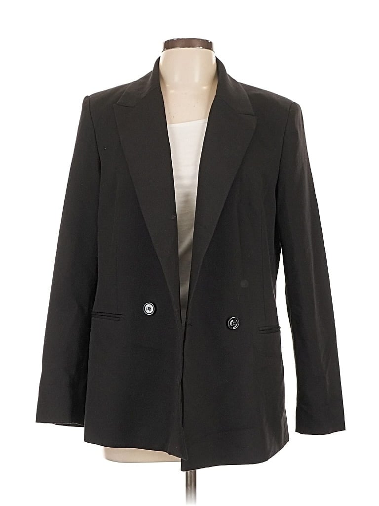 Pre-owned Mng Blazer Jacket In Black