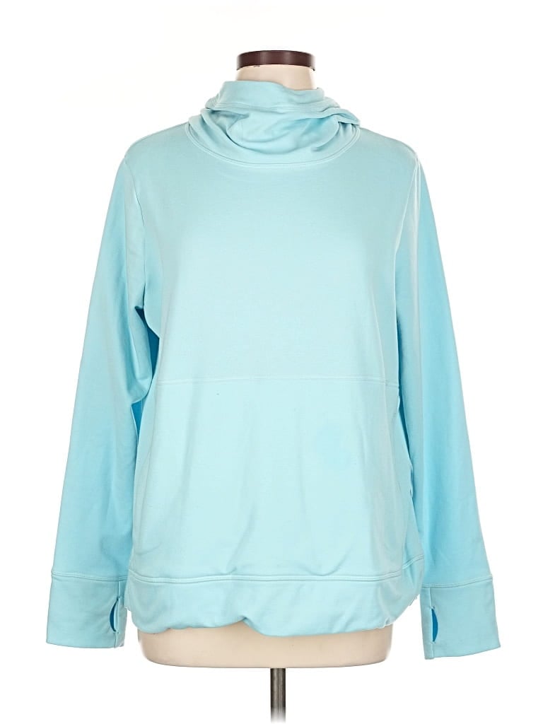 Pre-owned Sweaty Betty Long Sleeve Turtleneck In Blue