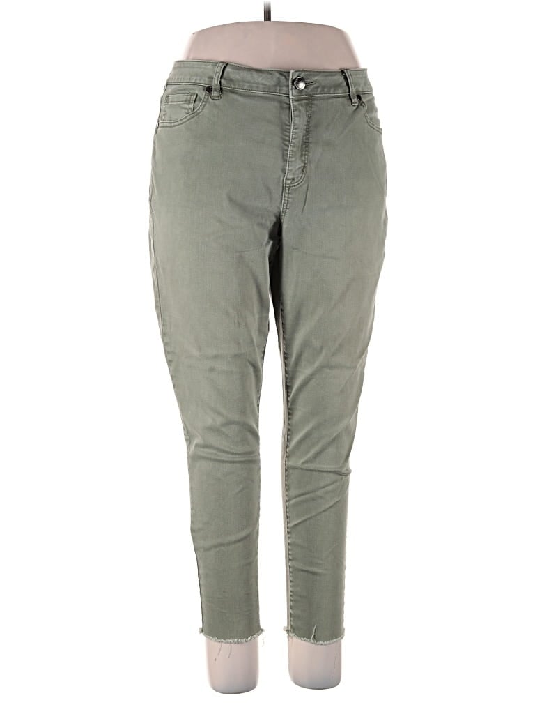 Pre-owned Lane Bryant Jeggings In Green