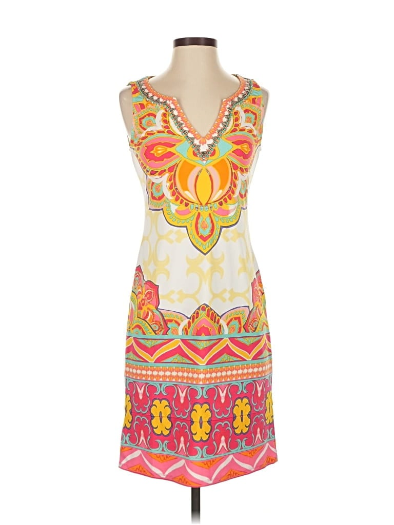 Pre-owned Hale Bob Cocktail Dress In White