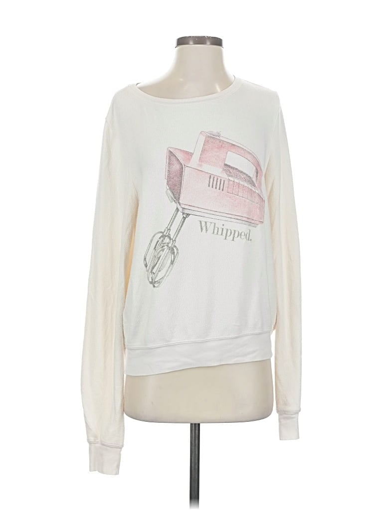 Pre-owned Wildfox Sweatshirt In White