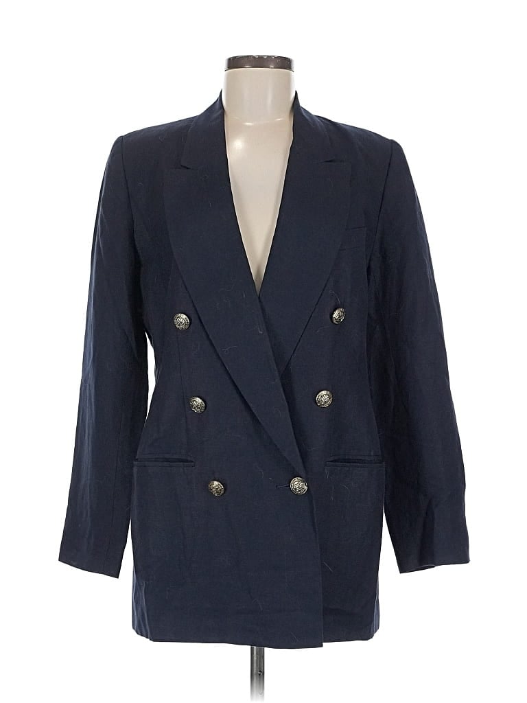 Pre-owned Stephanie Andrews Blazer Jacket In Blue