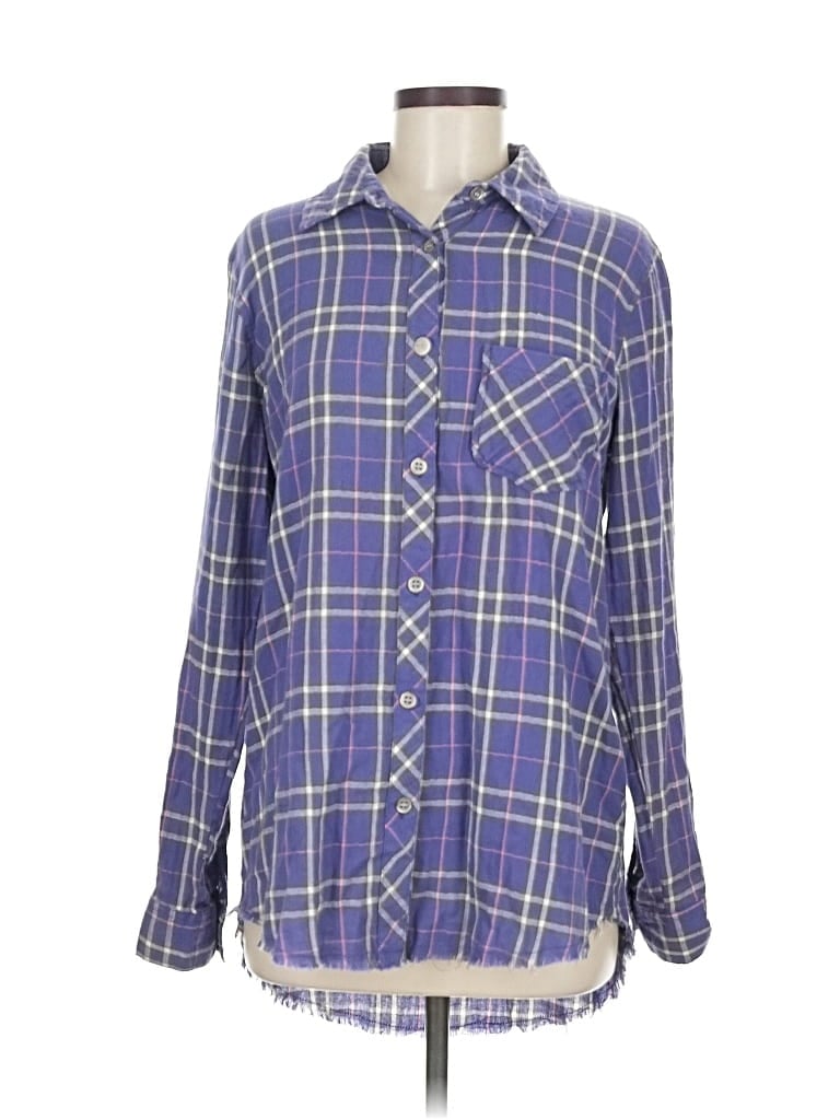 Pre-owned Gilded Intent Long Sleeve Button Down Shirt In Purple
