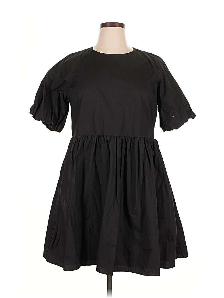 Pre-owned English Factory Casual Dress In Black