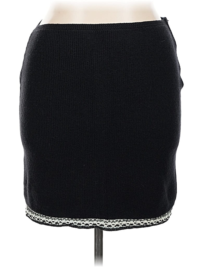 Pre-owned St John Wool Skirt In Black