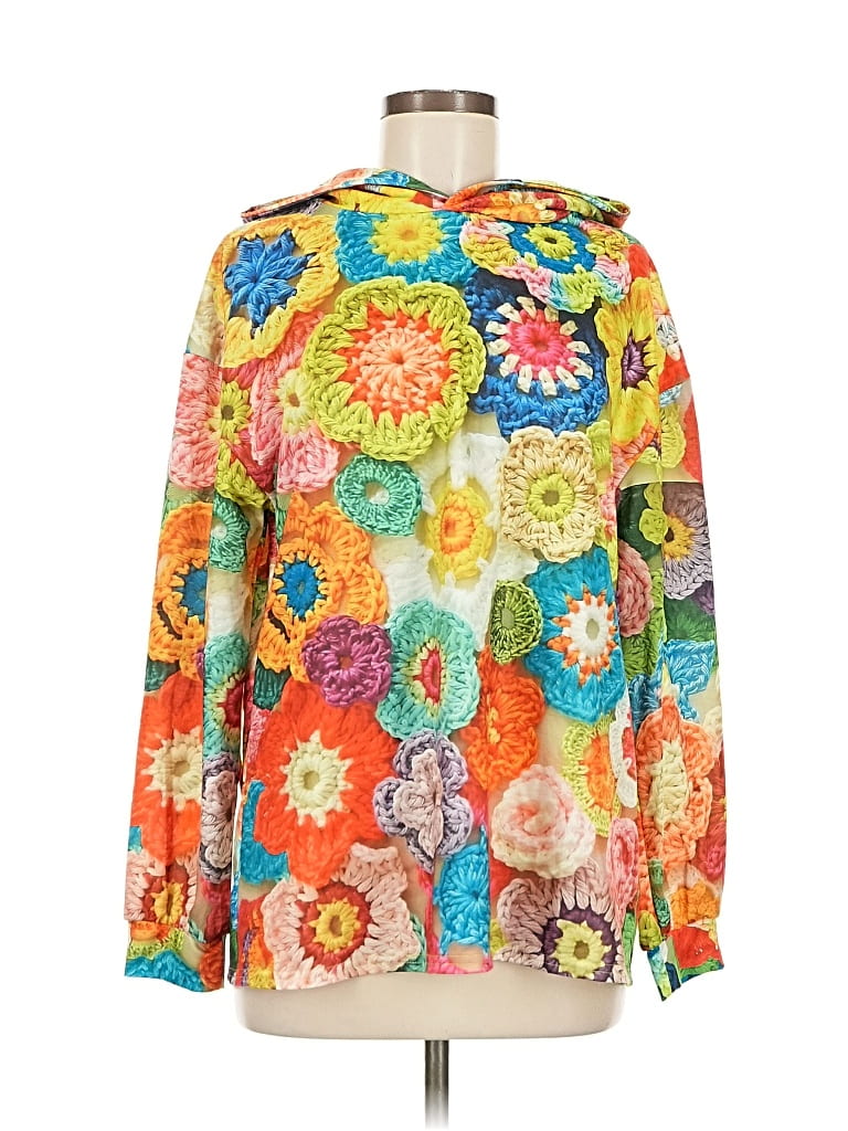 Pre-owned Unbranded Pullover Sweater In Orange