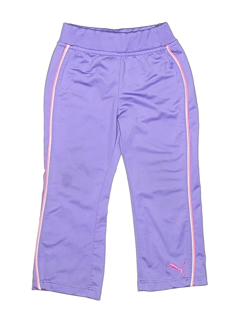 Pre-owned Puma Kids' Active Pants In Purple
