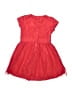Max 100% Polyester Solid Red Dress Size 5 - 6 - photo 2