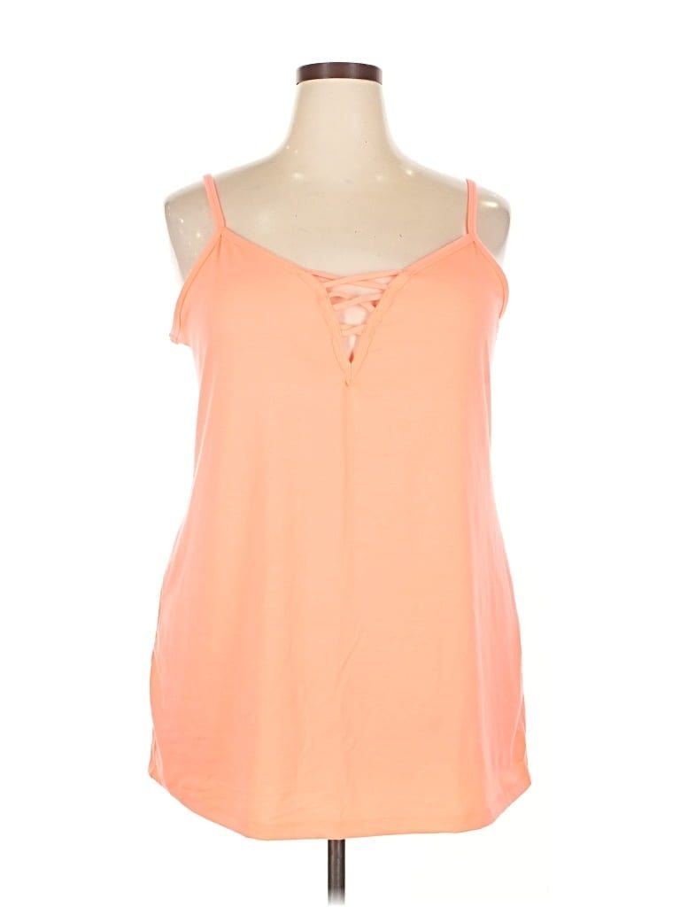Pre-owned Torrid Tank Top Orange Strapless Neckline Tops