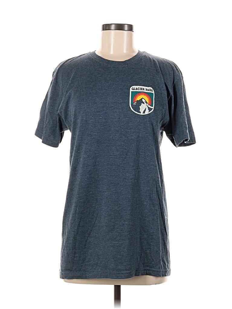 Pre-owned Assorted Brands Short Sleeve T-shirt In Blue