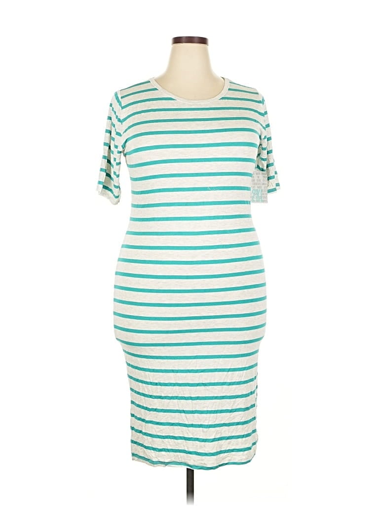 Pre-owned Lularoe Casual Dress In Blue