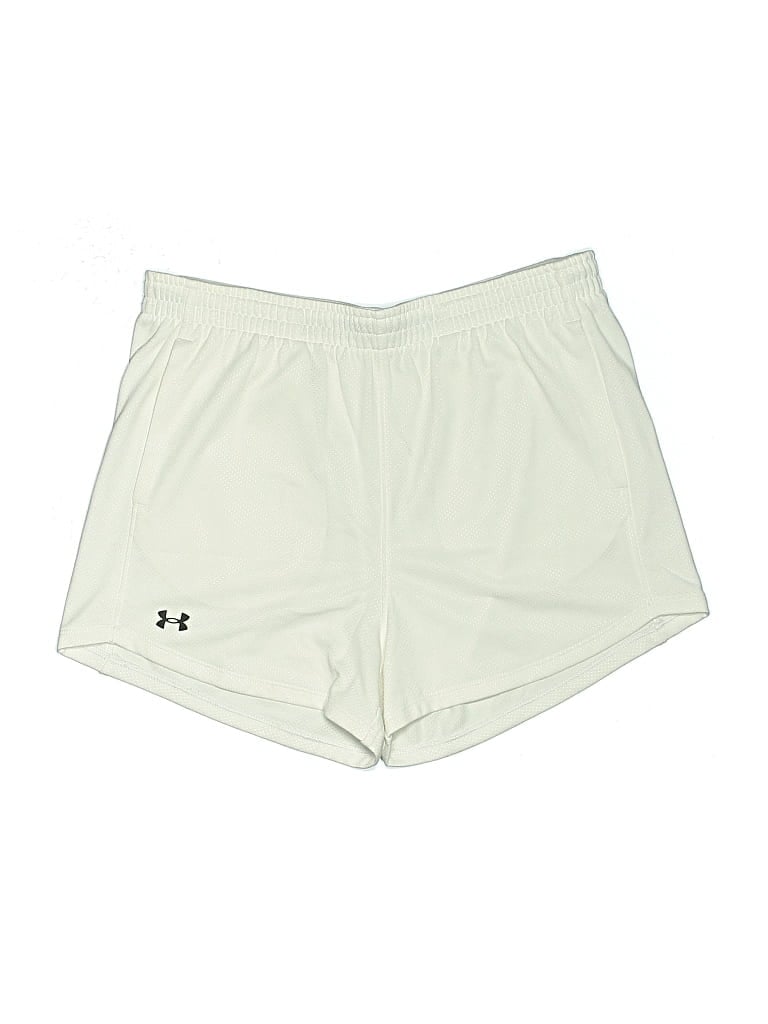 Pre-owned Under Armour Kids' Athletic Shorts In White