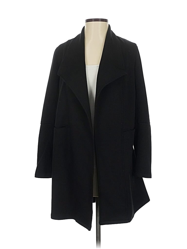 Pre-owned Max Studio Coat In Black
