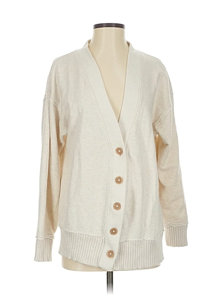 Pre-owned Aerie Cardigan Sweater In White