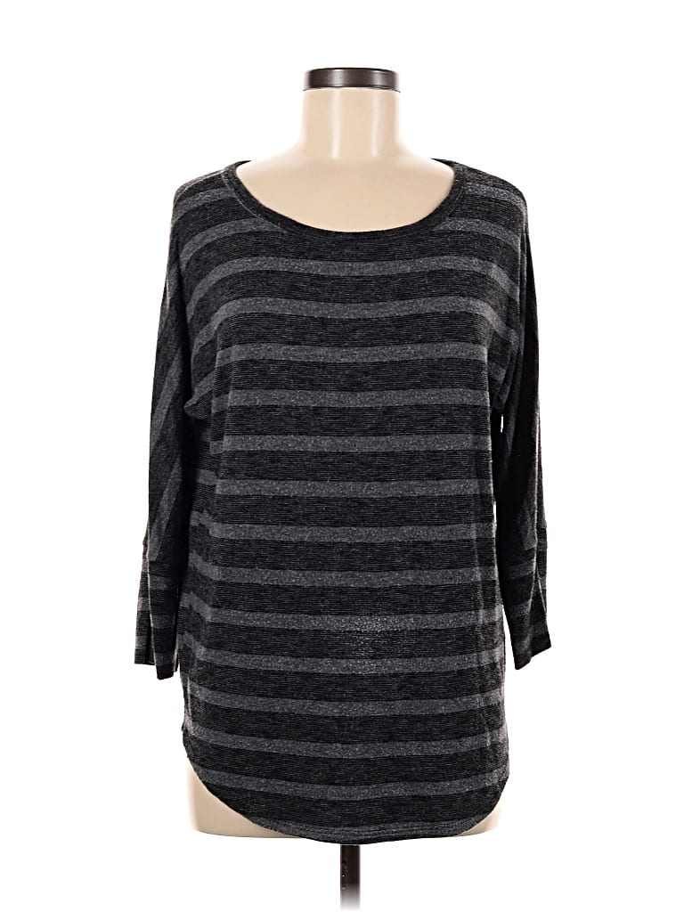 Pre-owned Market & Spruce 3/4 Sleeve T-shirt In Gray