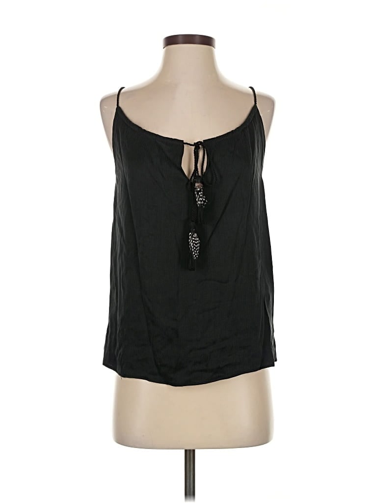Pre-owned Drew Sleeveless Blouse In Black