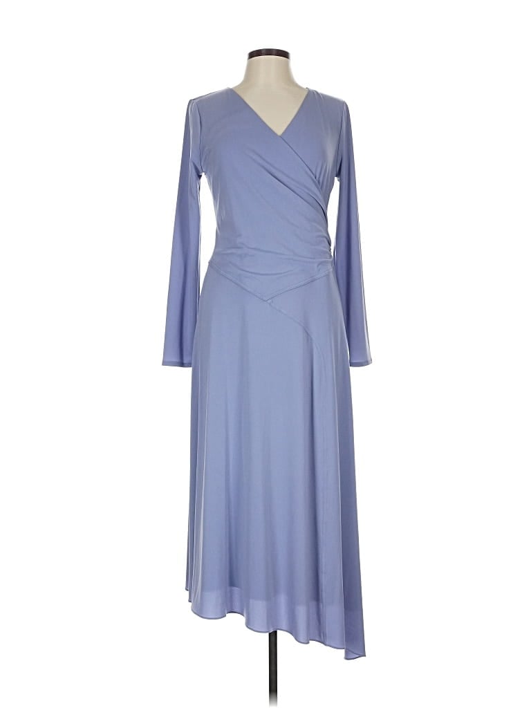 Pre-owned Halston Casual Dress In Blue