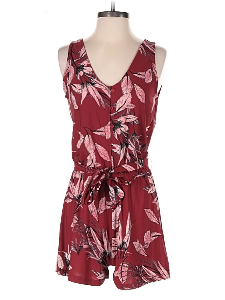 Pre-owned Mng Romper In Burgundy