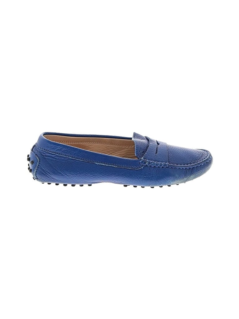 Pre-owned Tod's Flats In Blue