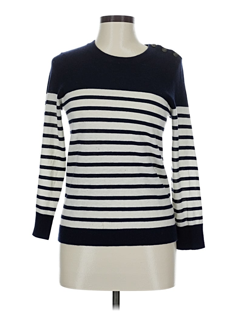 Pre-owned J.crew Factory Store Wool Pullover Sweater In Blue