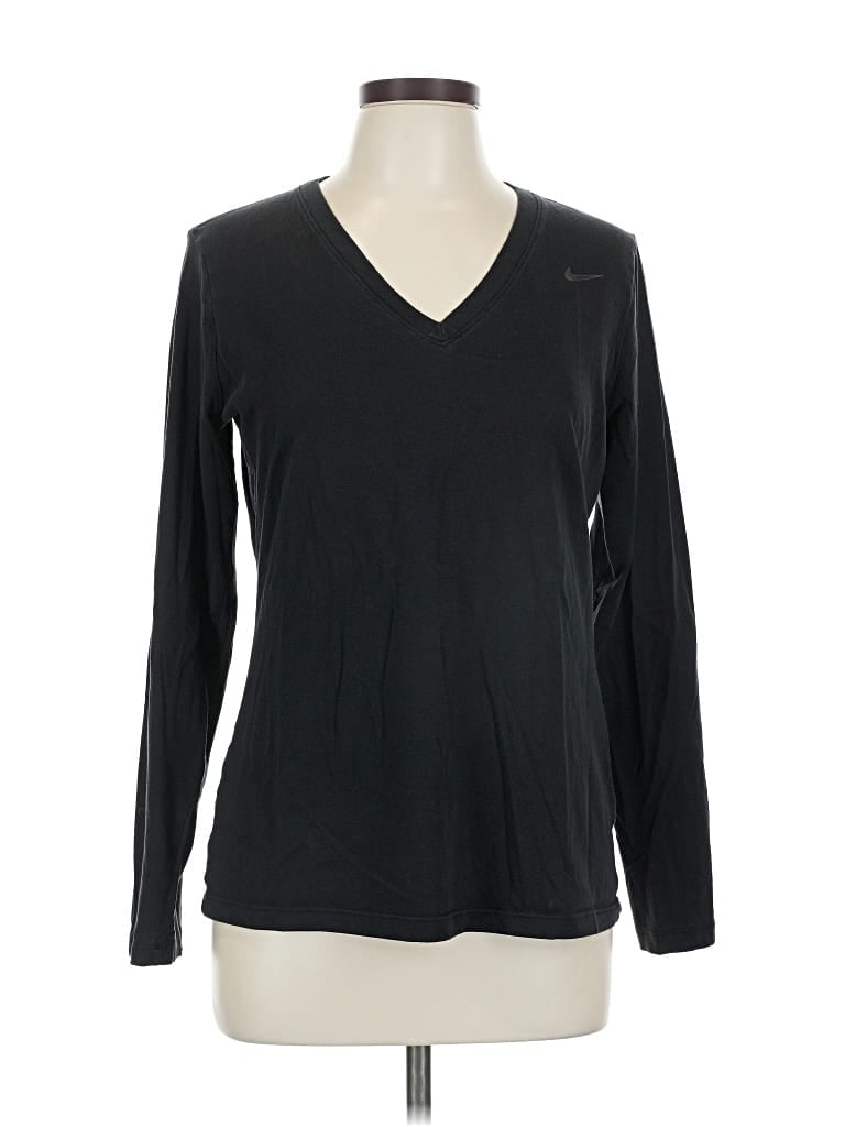 Pre-owned Nike Long Sleeve T-shirt In Black