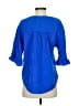 Lulu-B Blue 3/4 Sleeve Blouse Size S - photo 2