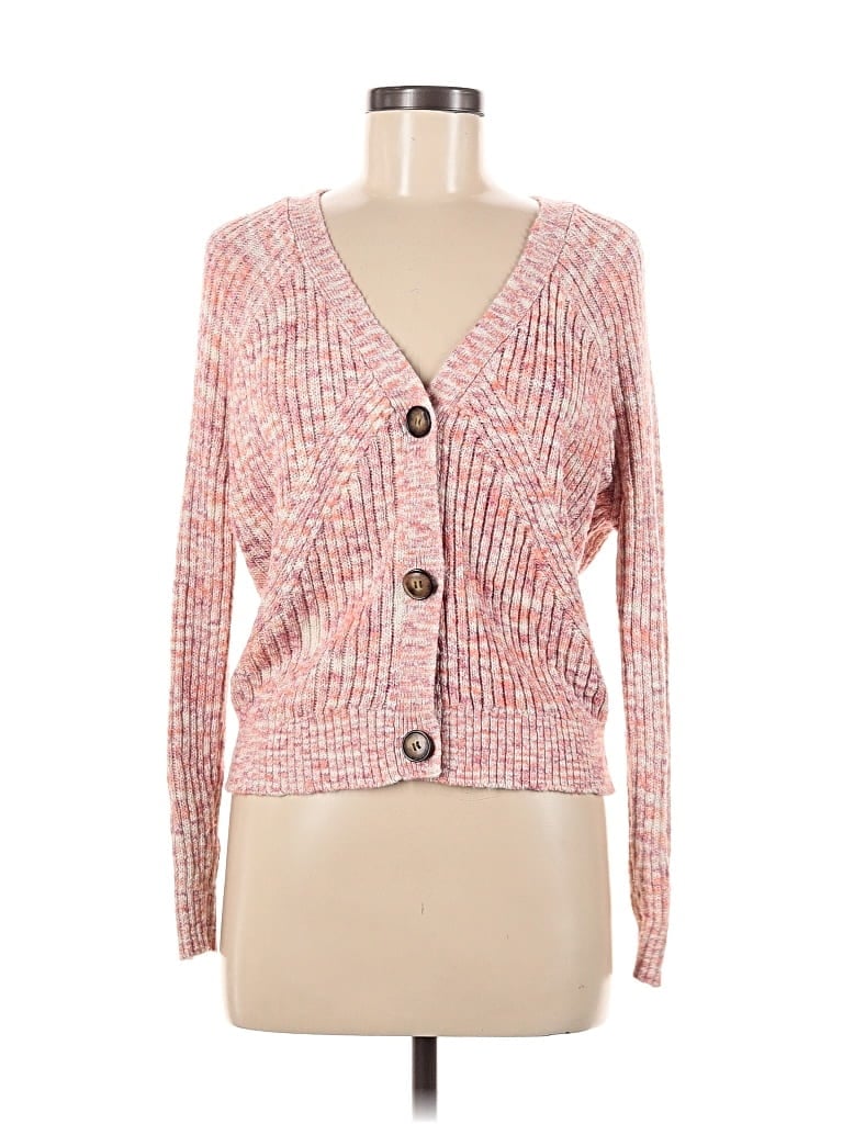 Pre-owned Time And Tru Cardigan Sweater In Pink
