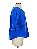 Lulu-B Blue 3/4 Sleeve Blouse Size S - photo 4
